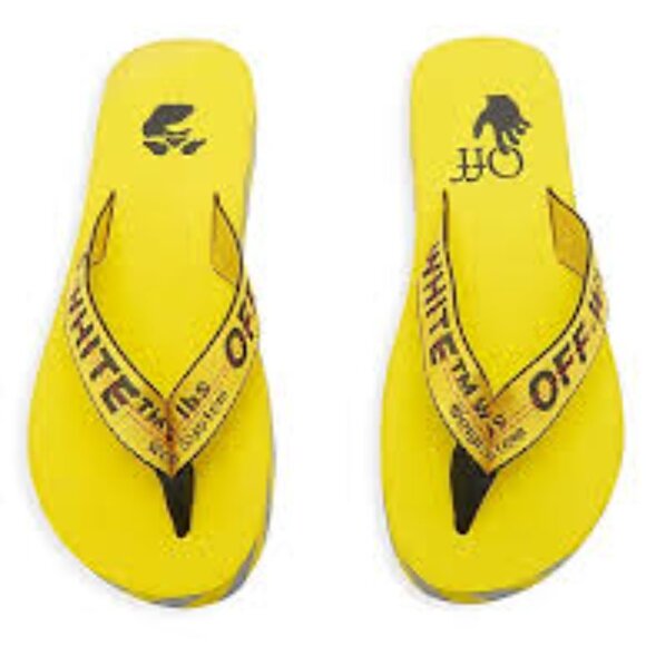 Off-White Industrial Strap Logo Flip Flops SzUS 9.5 EU 43